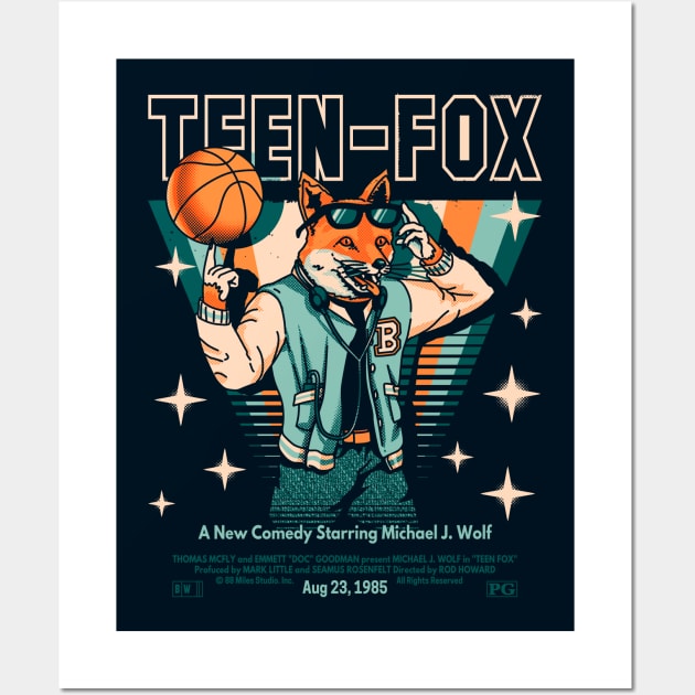 Teen Fox Wall Art by metalsan